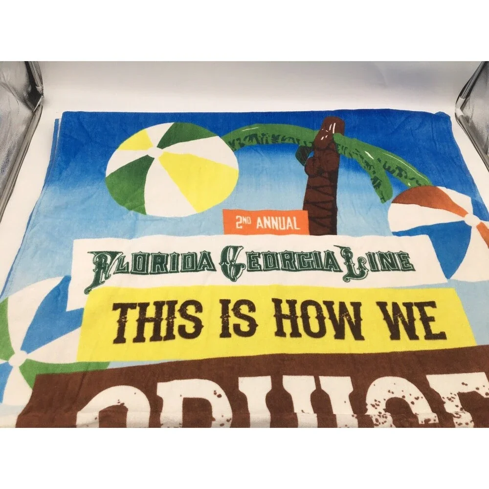 Florida Georgia Line 2015 Cruise Beach Towel Sixthman This Is How We Cruise #1